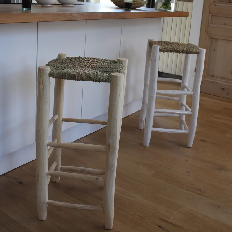 Tabouret de bar en bois 35x70cm - Cosydar