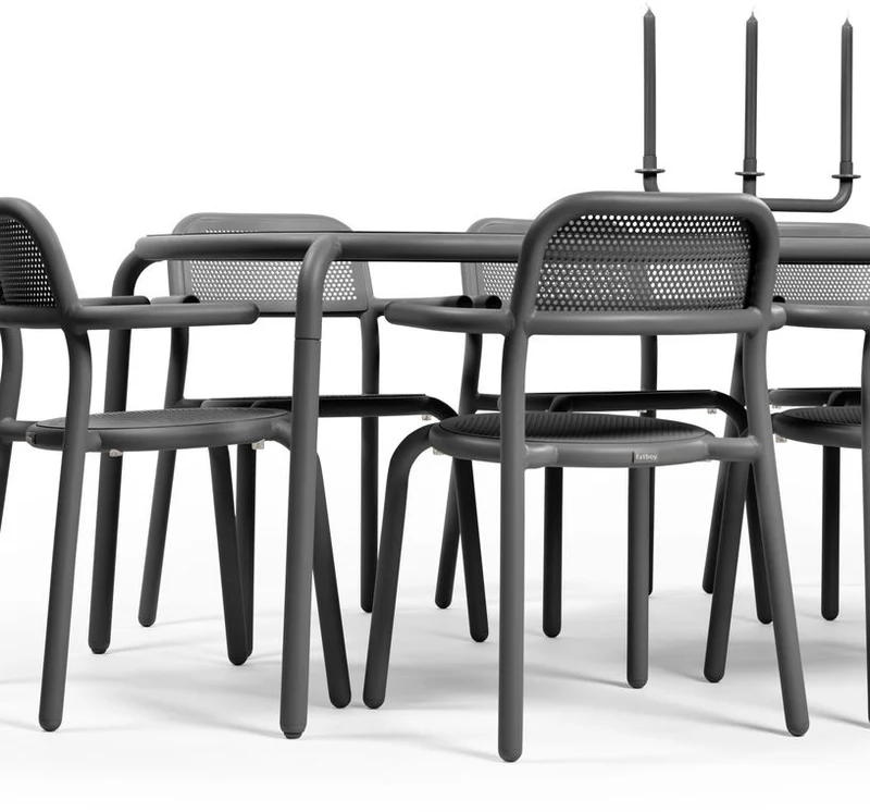 Table de jardin rectangulaire anthracite Toni Tablo - Fatboy