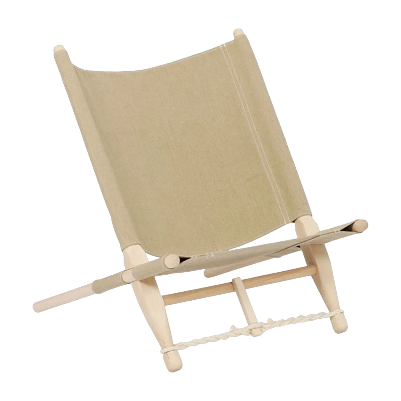 Chaise en bois et tissu beige OGK - Skovshoved Møbelfabrik & Co