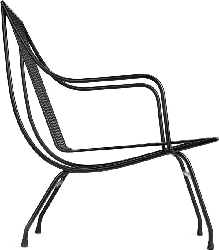 Fauteuil en acier noir avec coussin Stresa - Serax