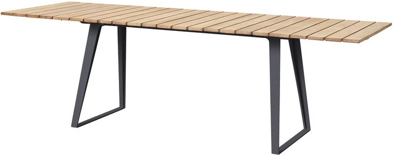 Table à manger en aluminium et teck Copenhagen - Cane-Line