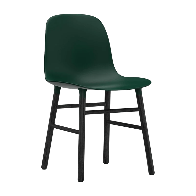 Chaise en bois noir et pp vert Form - Normann Copenhagen