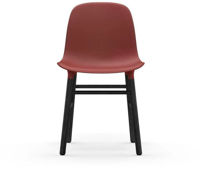 Chaise en bois noir et pp rouge Form - Normann Copenhagen