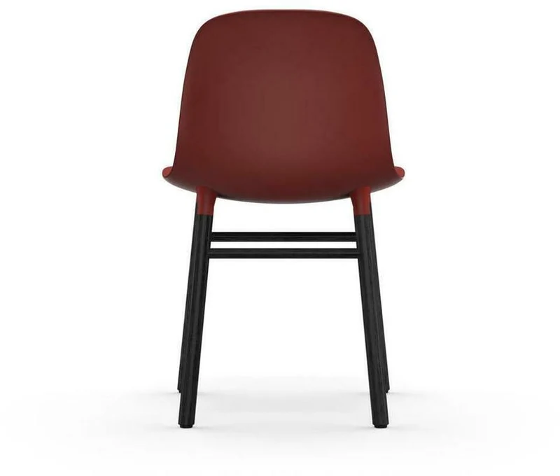 Chaise en bois noir et pp rouge Form - Normann Copenhagen