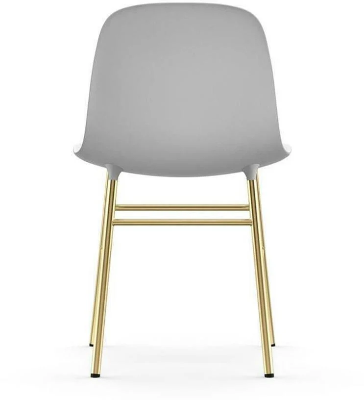 Chaise en laiton et pp blanc Form - Normann Copenhagen