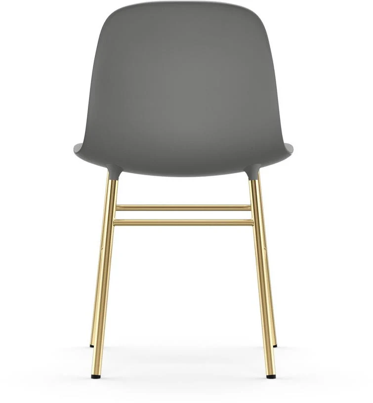 Chaise en laiton et pp gris Form - Normann Copenhagen