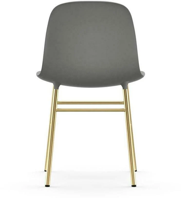 Chaise en laiton et pp gris Form - Normann Copenhagen