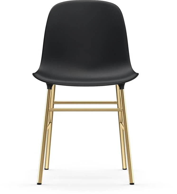 Chaise en laiton et pp noir Form - Normann Copenhagen