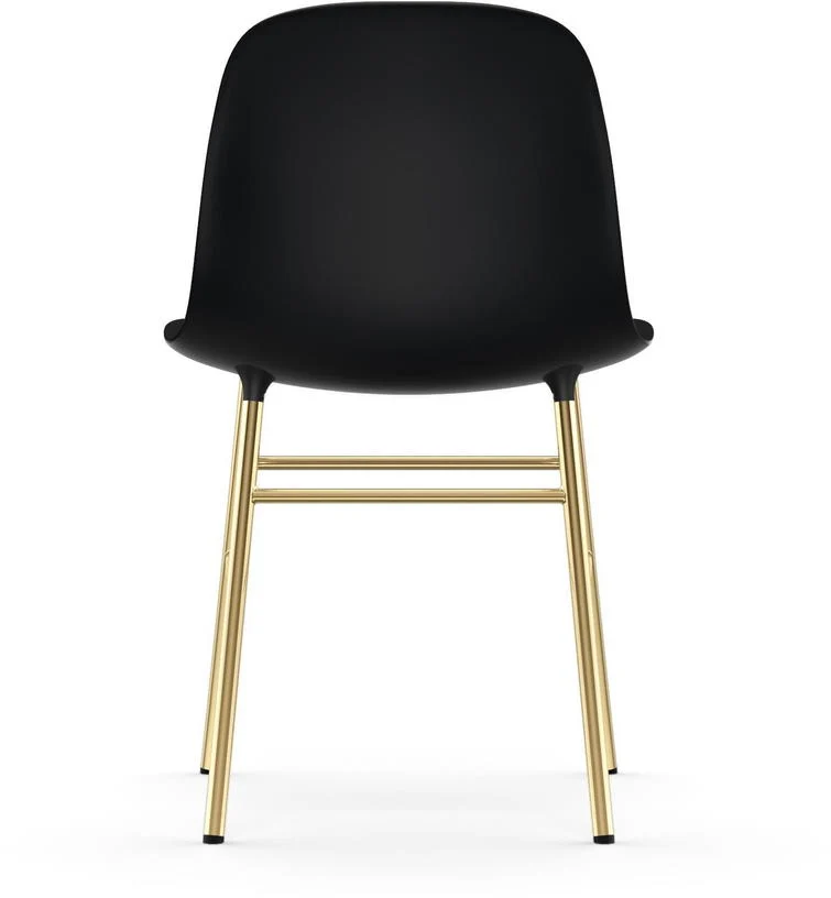 Chaise en laiton et pp noir Form - Normann Copenhagen