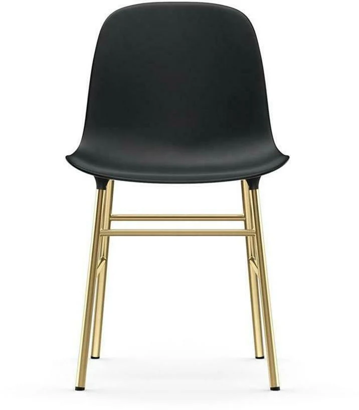 Chaise en laiton et pp noir Form - Normann Copenhagen