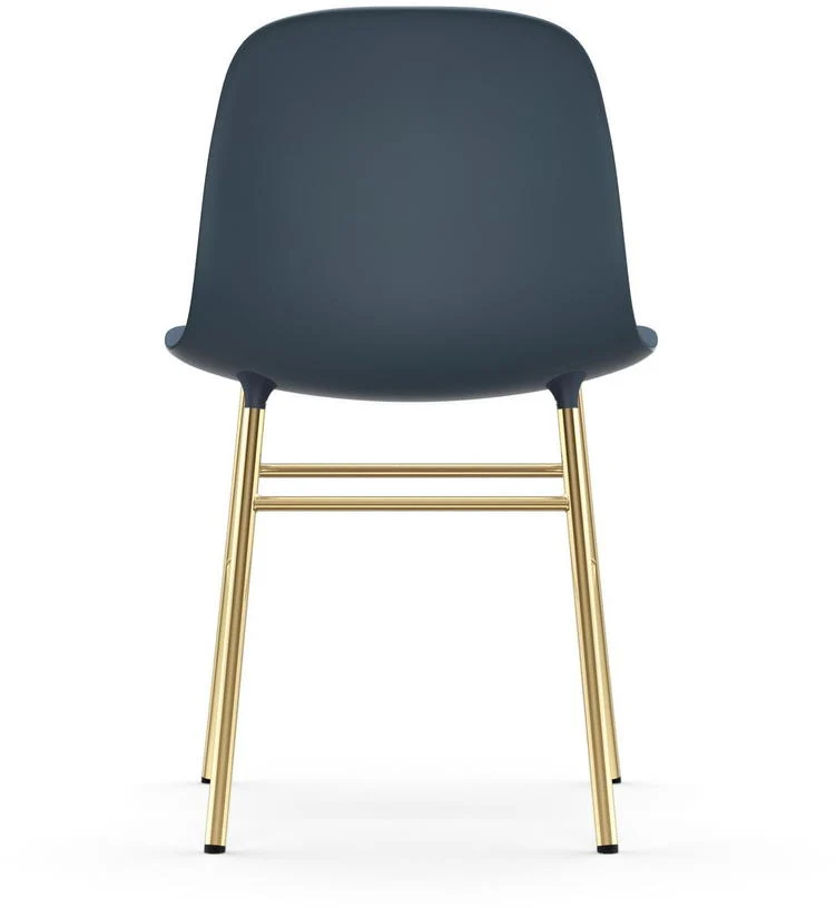 Chaise en laiton et pp bleu Form - Normann Copenhagen