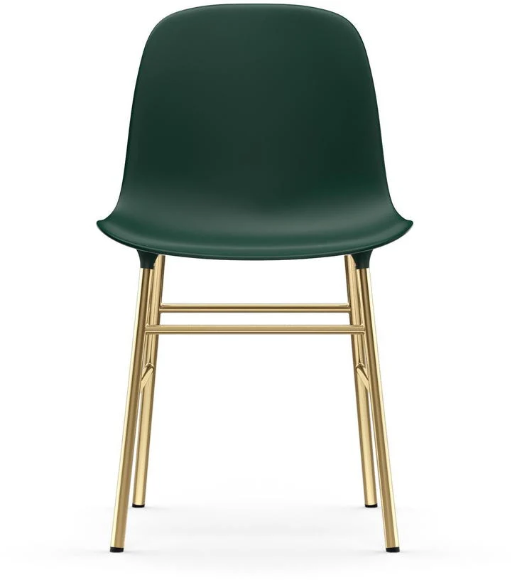 Chaise en laiton et pp vert Form - Normann Copenhagen