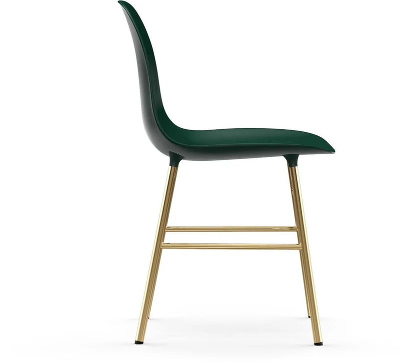 Chaise en laiton et pp vert Form - Normann Copenhagen