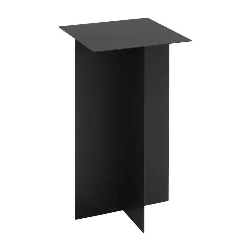 Table d'appoint en métal noir 60 x 30 cm Oli - Custom Form