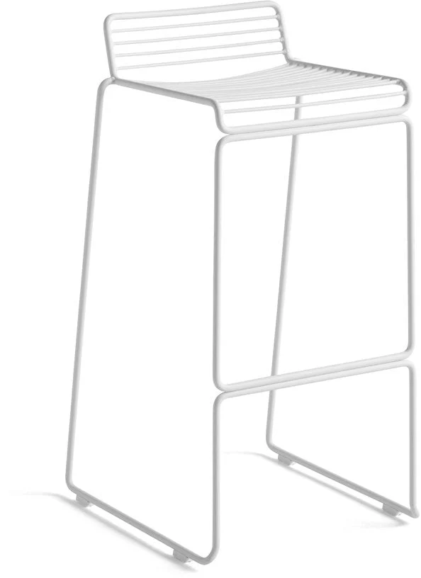 Chaise de bar en métal blanc 75 cm Hee - HAY