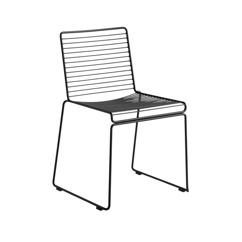 Chaise en métal noir Hee - HAY