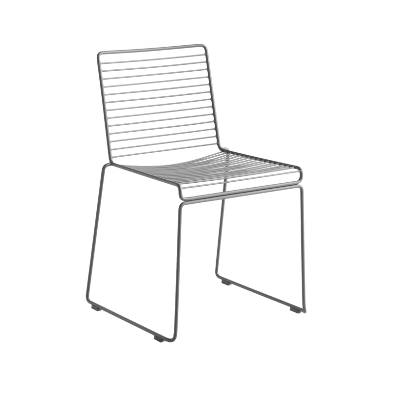Chaise en métal gris Hee - HAY
