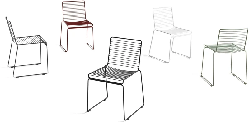 Chaise en métal vert Hee - HAY