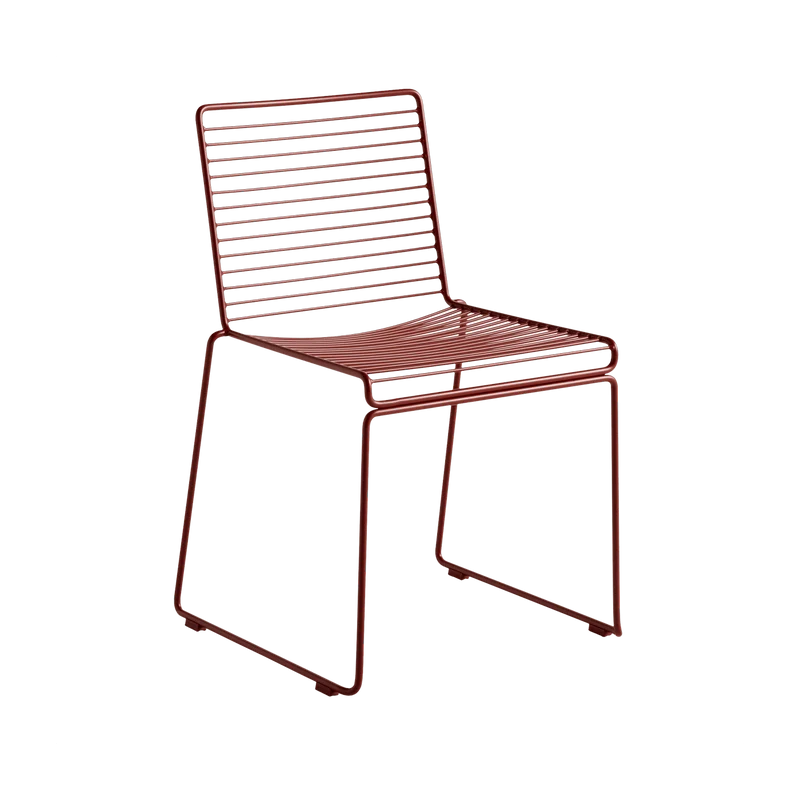 Chaise en métal rouge Hee - HAY