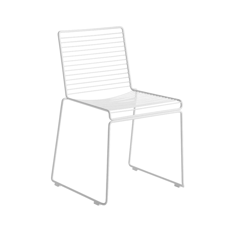 Chaise en métal blanc Hee - HAY