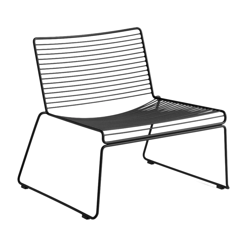 Chaise lounge en métal noir Hee - HAY