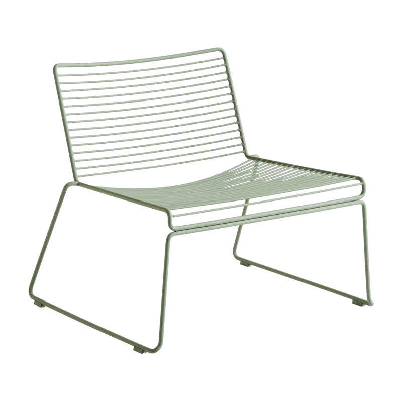 Chaise lounge en métal vert Hee - HAY