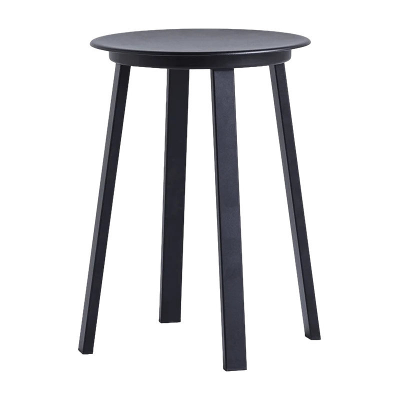 Tabouret en aluminium noir Revolver - HAY