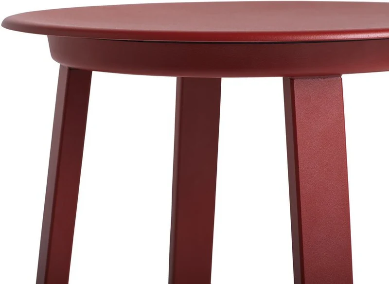 Tabouret en aluminium rouge Revolver - HAY