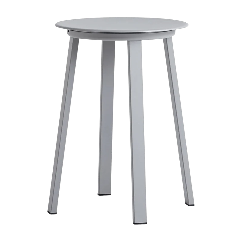 Tabouret en aluminium gris Revolver - HAY