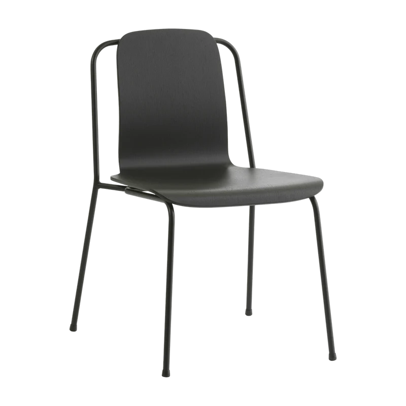 Chaise noire structure noire Studio noir - Normann Copenhagen