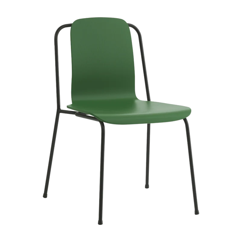 Chaise verte structure noire Studio vert - Normann Copenhagen