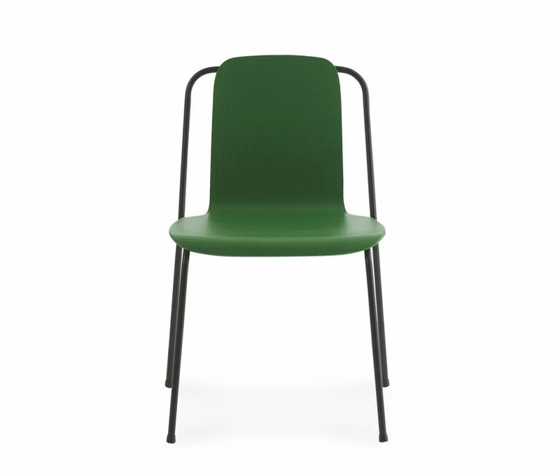 Chaise verte structure noire Studio vert - Normann Copenhagen