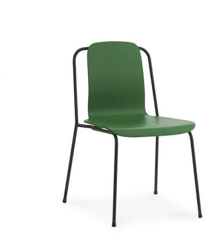 Chaise verte structure noire Studio vert - Normann Copenhagen