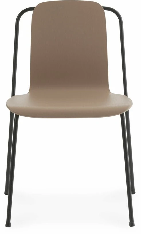 Chaise marron structure noire Studio Brown - Normann Copenhagen