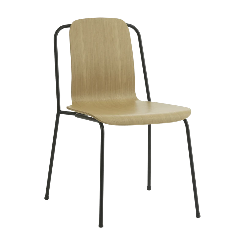 Chaise en chêne structure noire Studio Oak - Normann Copenhagen