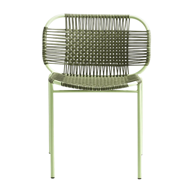 Chaise en acier vert Cielo - Ames