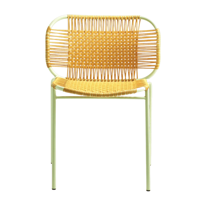 Chaise en acier jaune Cielo - Ames