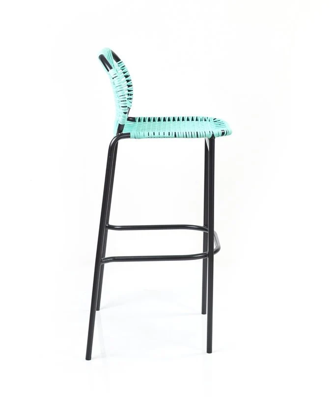 Chaise de bar en acier bleu Cielo - Ames