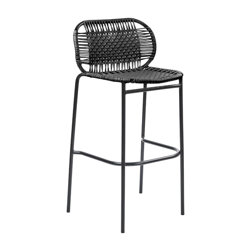 Chaise de bar en acier noir Cielo - Ames