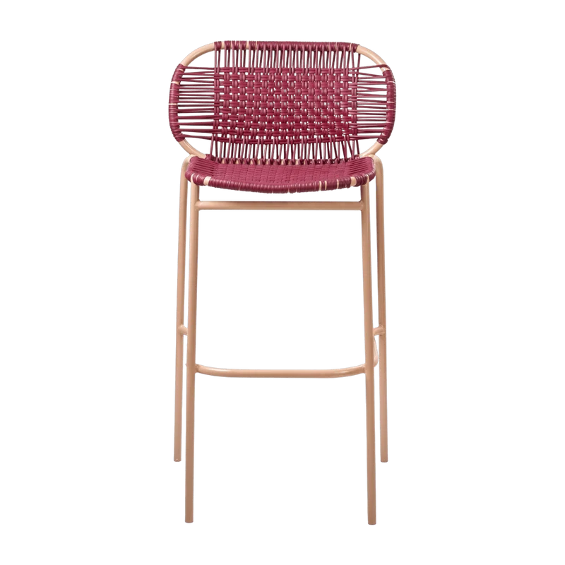 Chaise de bar en acier violet Cielo - Ames