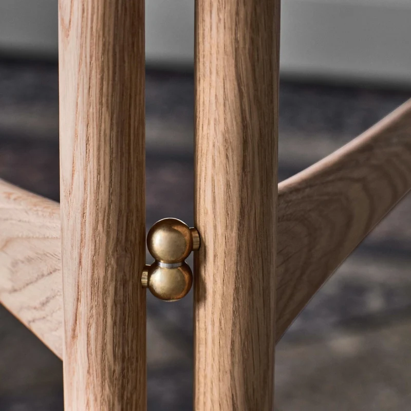 Table d'appoint pliable en bois naturel Drop Leaf - &tradition