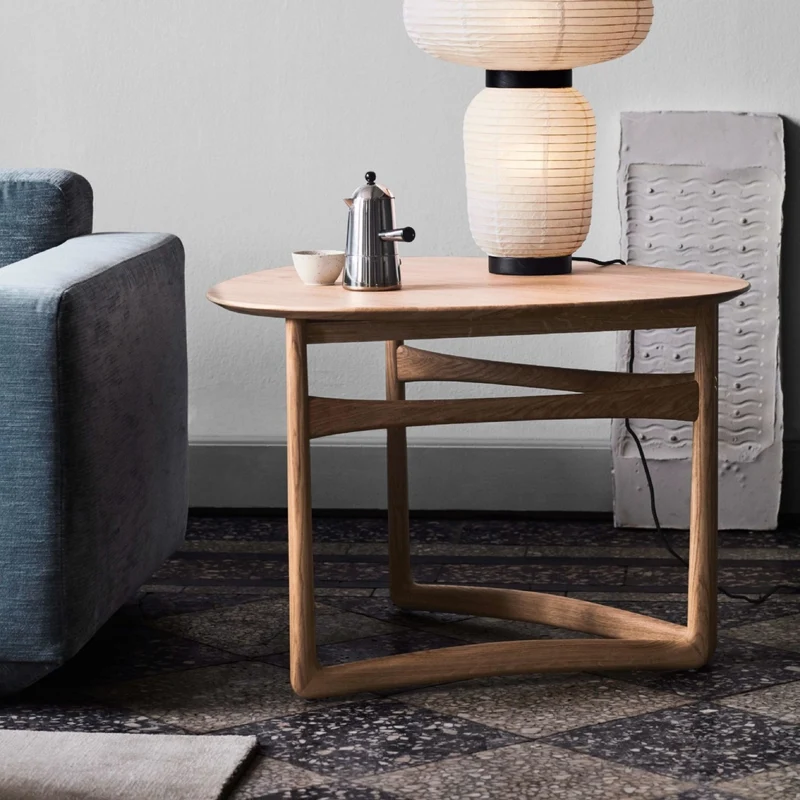 Table d'appoint pliable en bois naturel Drop Leaf - &tradition
