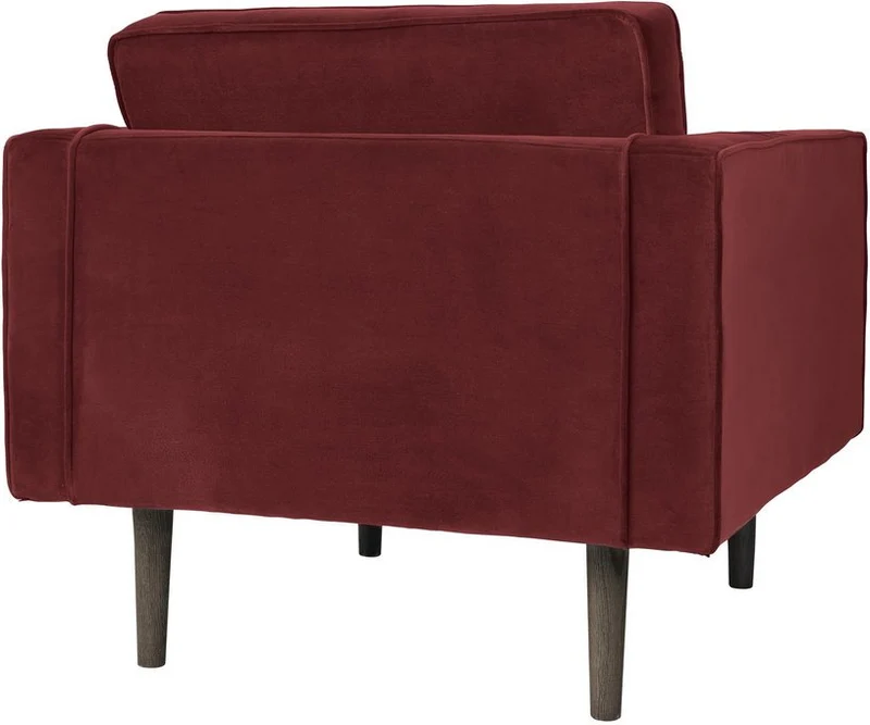 Fauteuil en velours rouge brique Wind - Broste Copenhagen