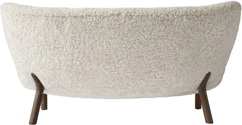 Canapé en noyer huilé blanc Sheepskin Moonlight VB2 Little Petra - &tradition