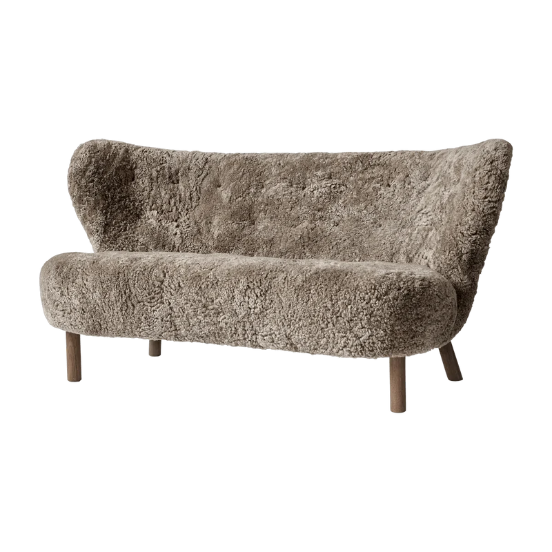 Canapé en noyer huilé marron Sheepskin Sahara VB2 Little Petra - &tradition