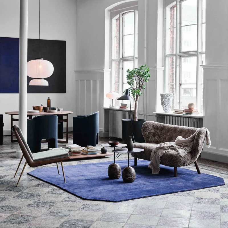 Canapé en noyer huilé marron Sheepskin Sahara VB2 Little Petra - &tradition