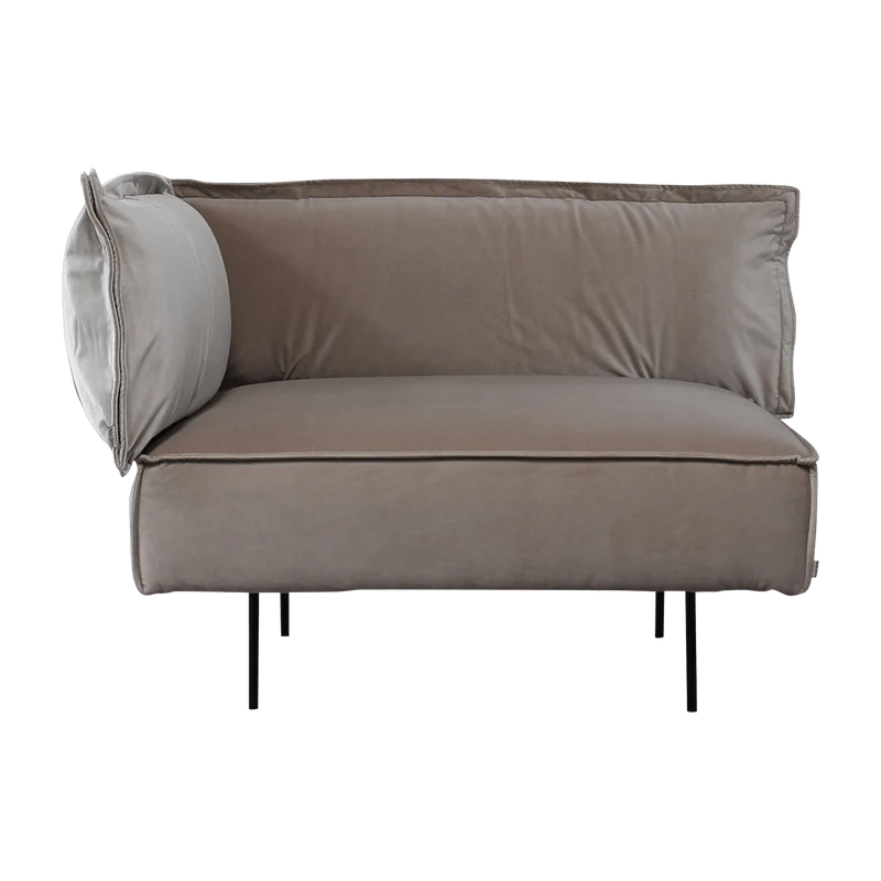 Module d'angle gauche lounge sable Velvet - HANDVÄRK