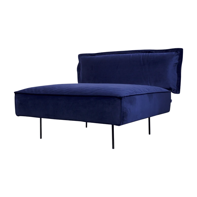 Module 1 place lounge bleu Velvet - HANDVÄRK
