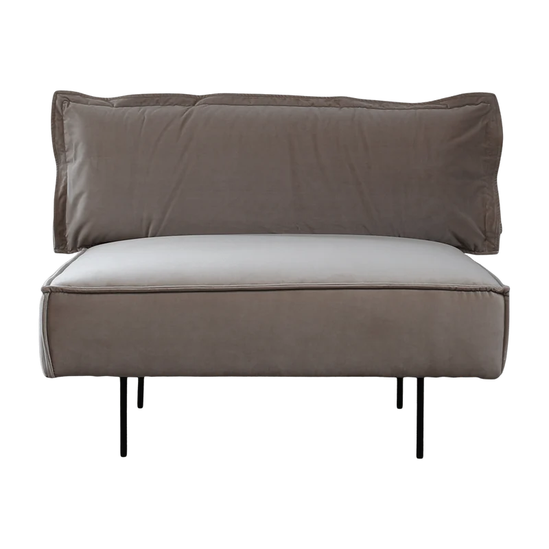 Module 1 place lounge sable Velvet - HANDVÄRK