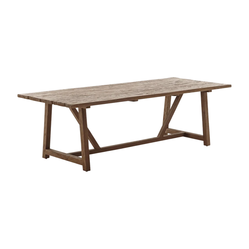 Table à manger en teck recyclé 240 cm Lucas - Sika Design